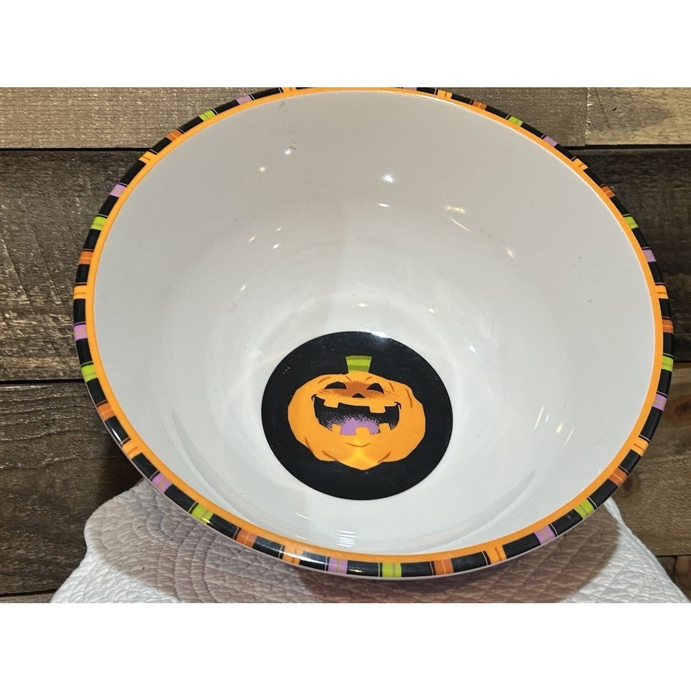 Halloween JACK O LANTERN TREAT BOWL Melamine Candy Bowl